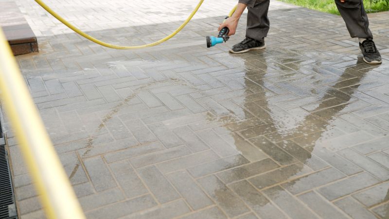 Products For Pavers Cleanings in use
